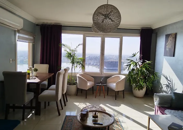 Traveler'S Nile Retreat-Work, Heal & Wake To Pyramids